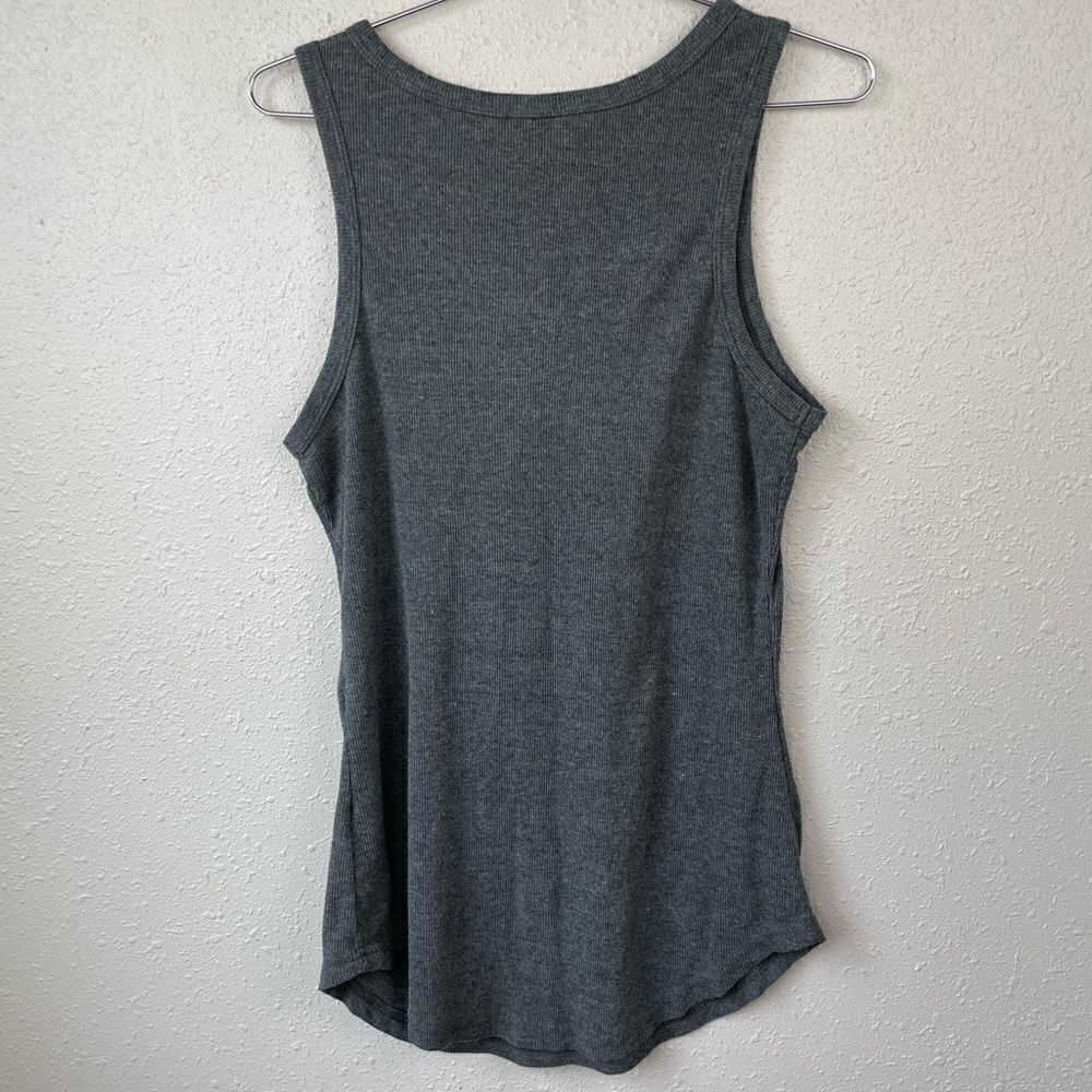 Custom Made Good Vibes Half Button Down Tank Top - Picture 3 of 3